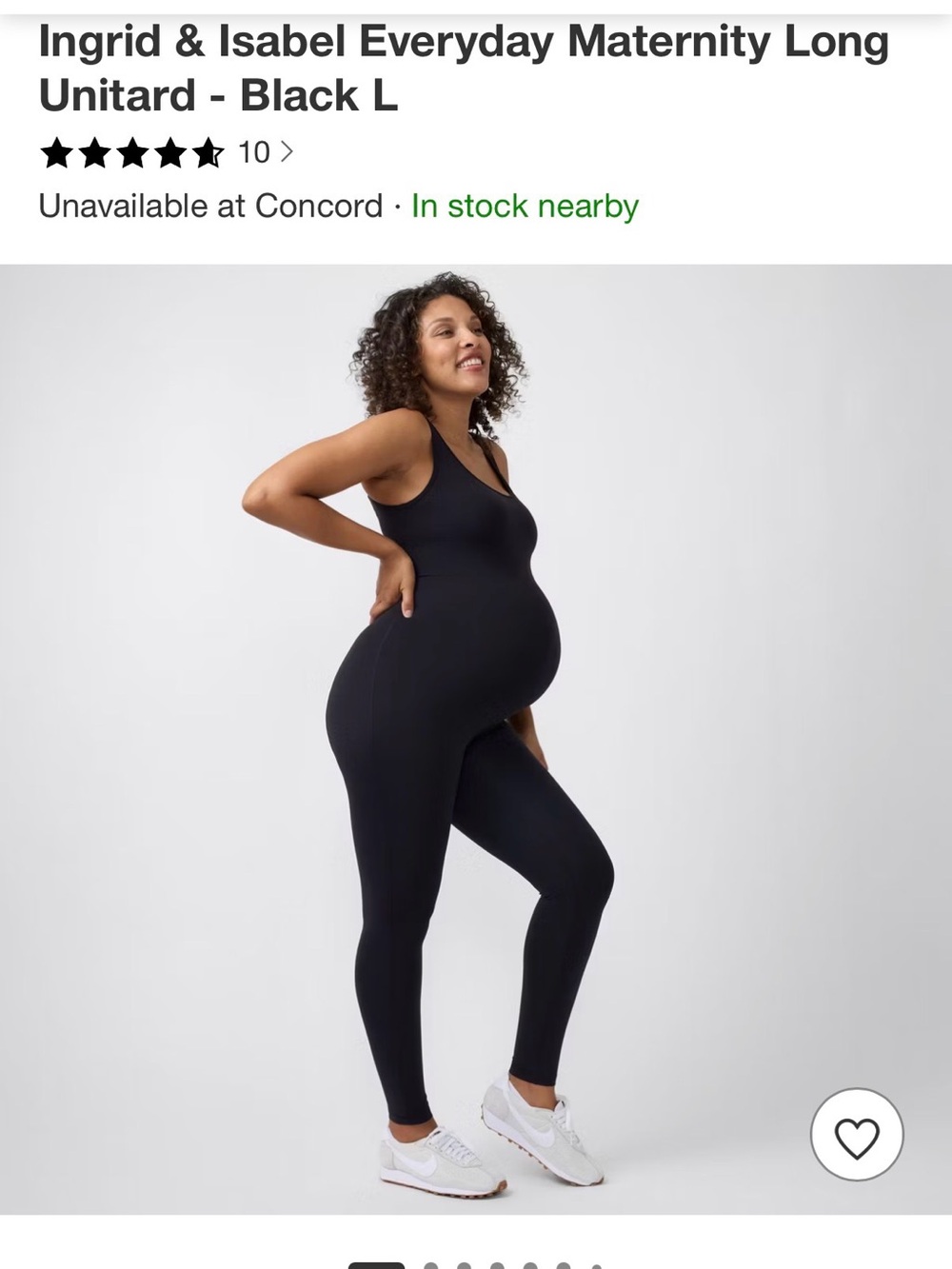 Women's Black Maternity/Supportive Leggings Jumpsuit